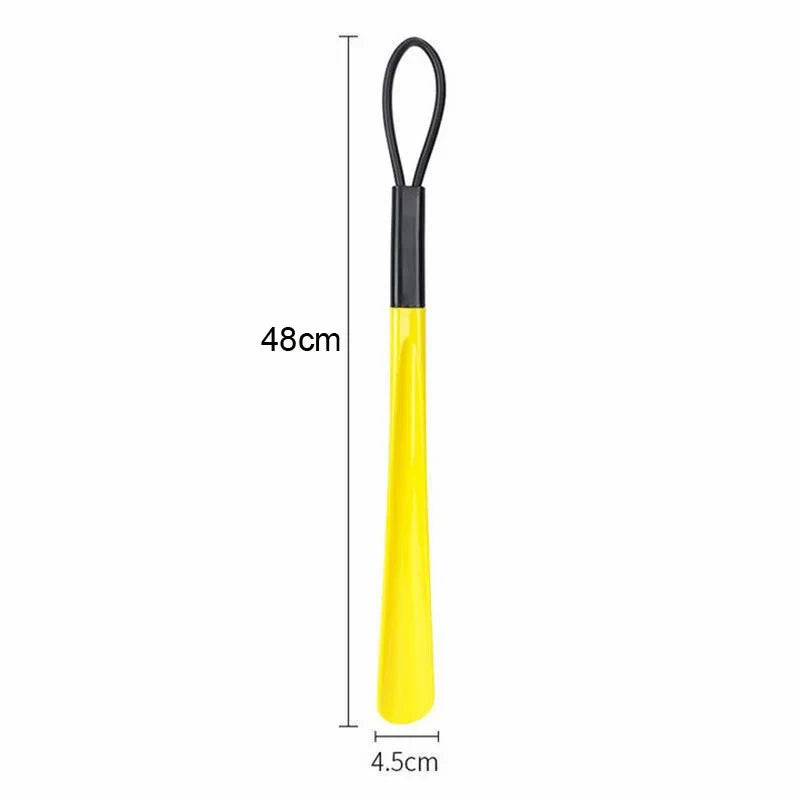 1pc Extra Long Flexible Plastic Shoe Horns Not Require Bending Durable Shoe Spoons For Pregnant Women Wearing Shoe Assistants LadyShow.Store
