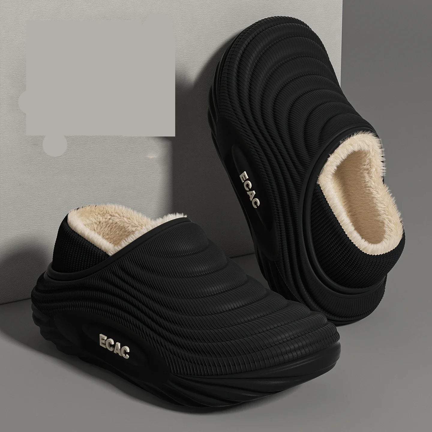 Baotou waterproof cotton slippers, home cotton shoes, winter warm and non slip couple cotton slippers LadyShow.Store