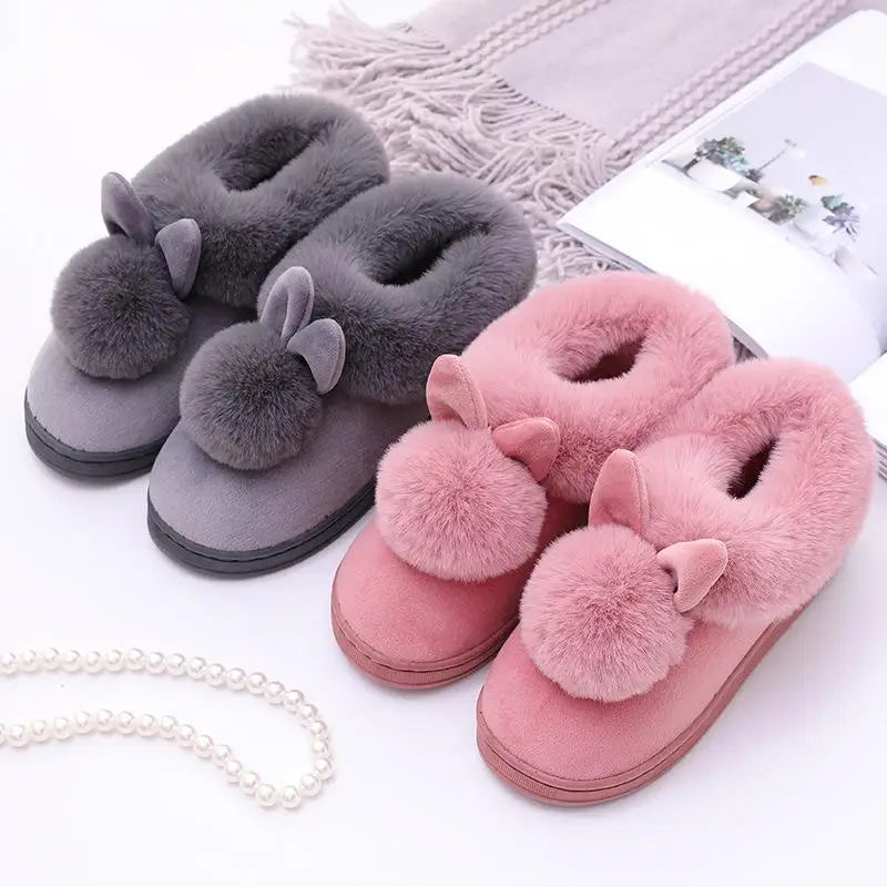 Fluffy Women's Slippers Flats Luxury Designer Woman Shoes Casual Ankle Boots Female Winter Indoor Elegant Fuzzy Fur Slides Soft LadyShow.Store