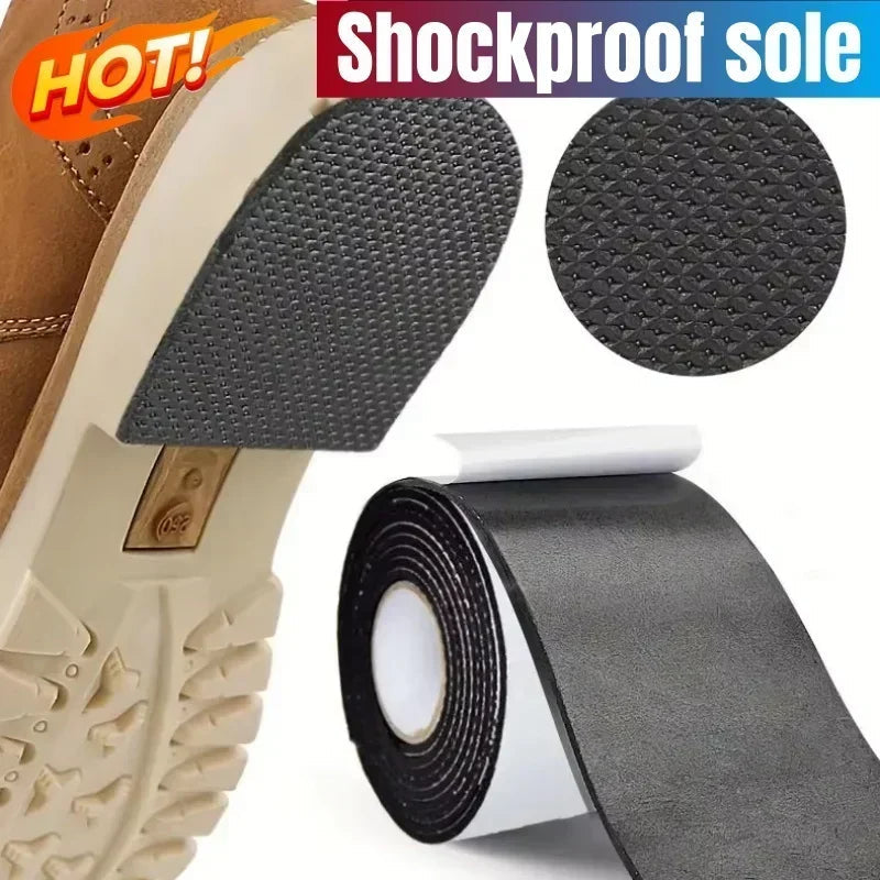 1m Long-lasting Non-slip Shoe Protectors Self-adhesive Shoe Sole Anti Slip Sticker High Heel Rubber Pad Wearable Cushion Pad New LadyShow.Store