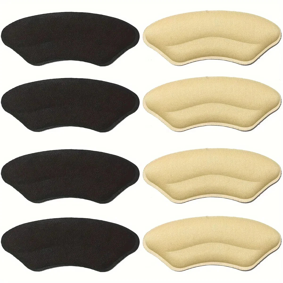 8-Pack Heel Pads for Too Big Shoes Self-Adhesive Heel Protectors Heel Inserts Improve Shoe Fit And Comfort Prevent Heel Slippage LadyShow.Store