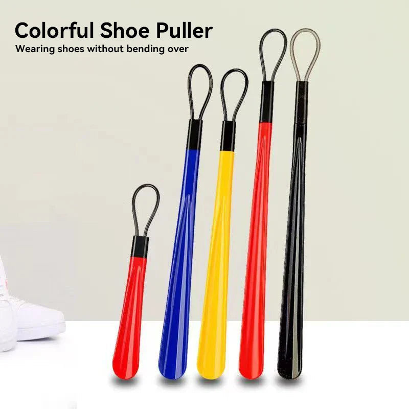1pc Extra Long Flexible Plastic Shoe Horns Not Require Bending Durable Shoe Spoons For Pregnant Women Wearing Shoe Assistants LadyShow.Store