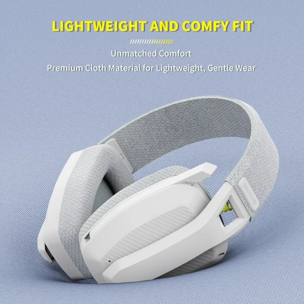 NNEOBA Wireless Gaming Headset with Mic White NNEOBA