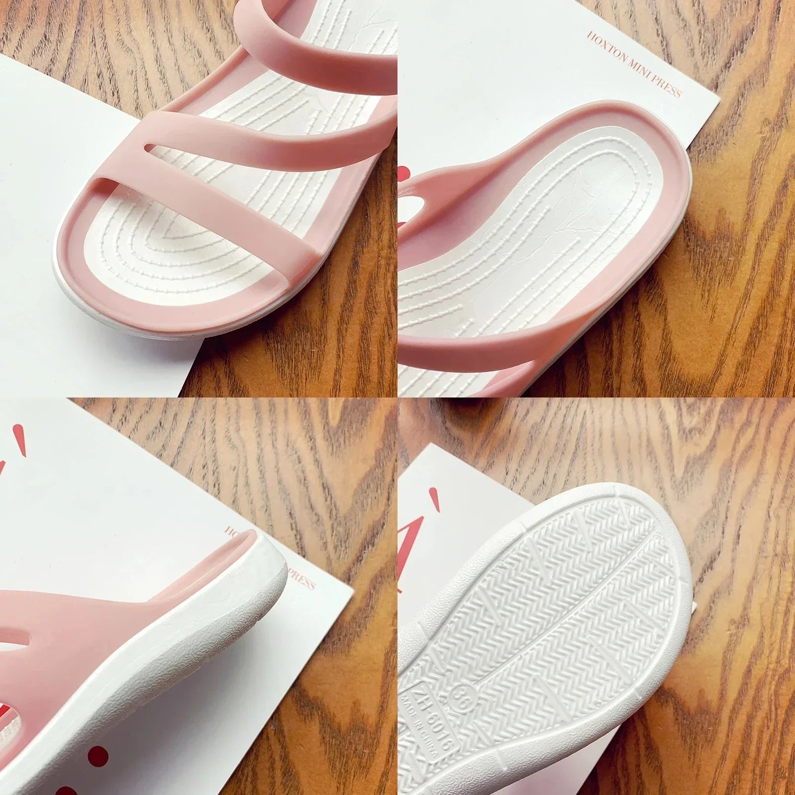 Women Summer Slippers Platform Flat Low Heel Peep Sandals Toe Black Slides Casual Beach Outdoot Female Ladies Jelly Shoes LadyShow.Store