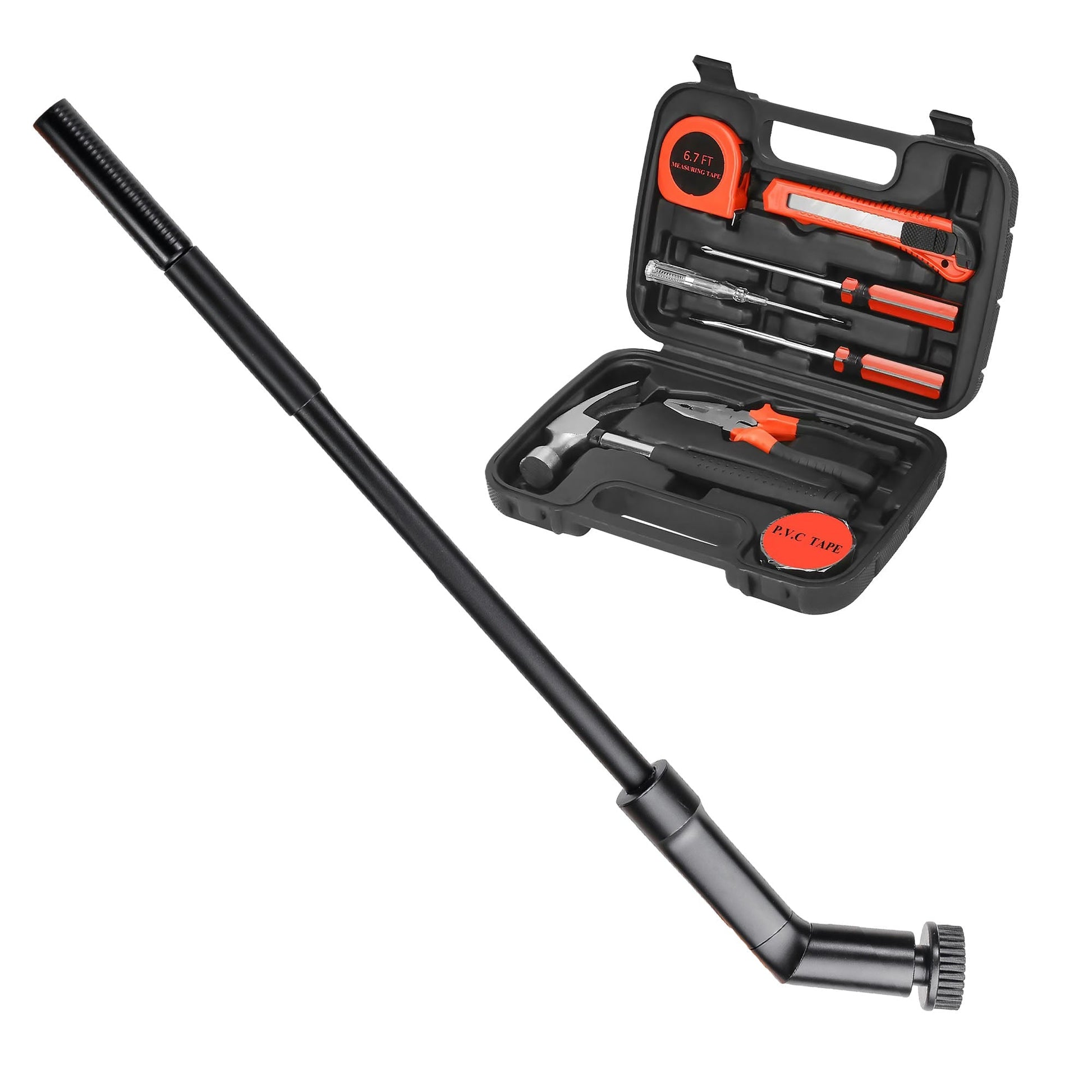 Pursonic Rechargeable Electric Scrubber & Handy Solutions 9-Piece Tool Kit Home Cleaning & Repair Bundle Pursonic