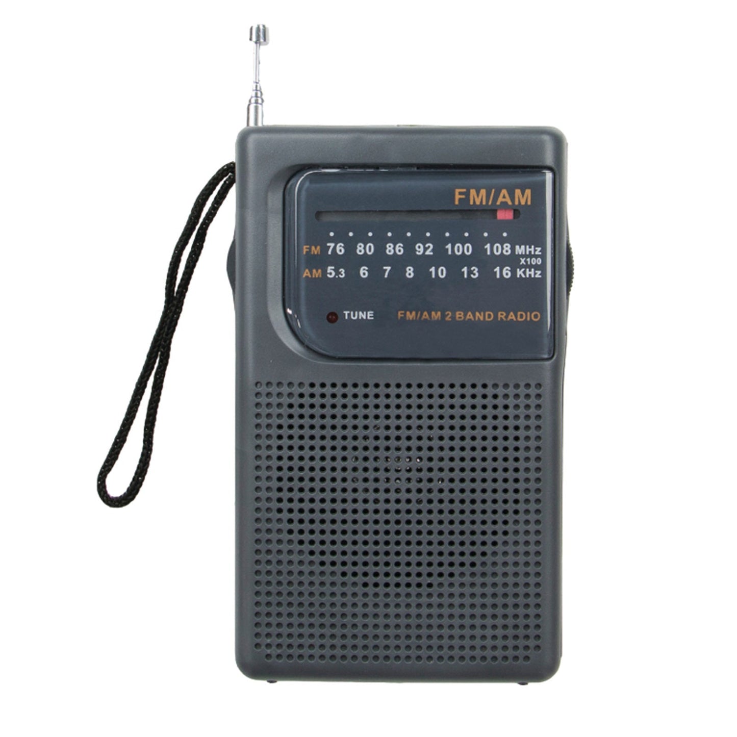Supersonic AM/FM Pocket Radio in Black W2B