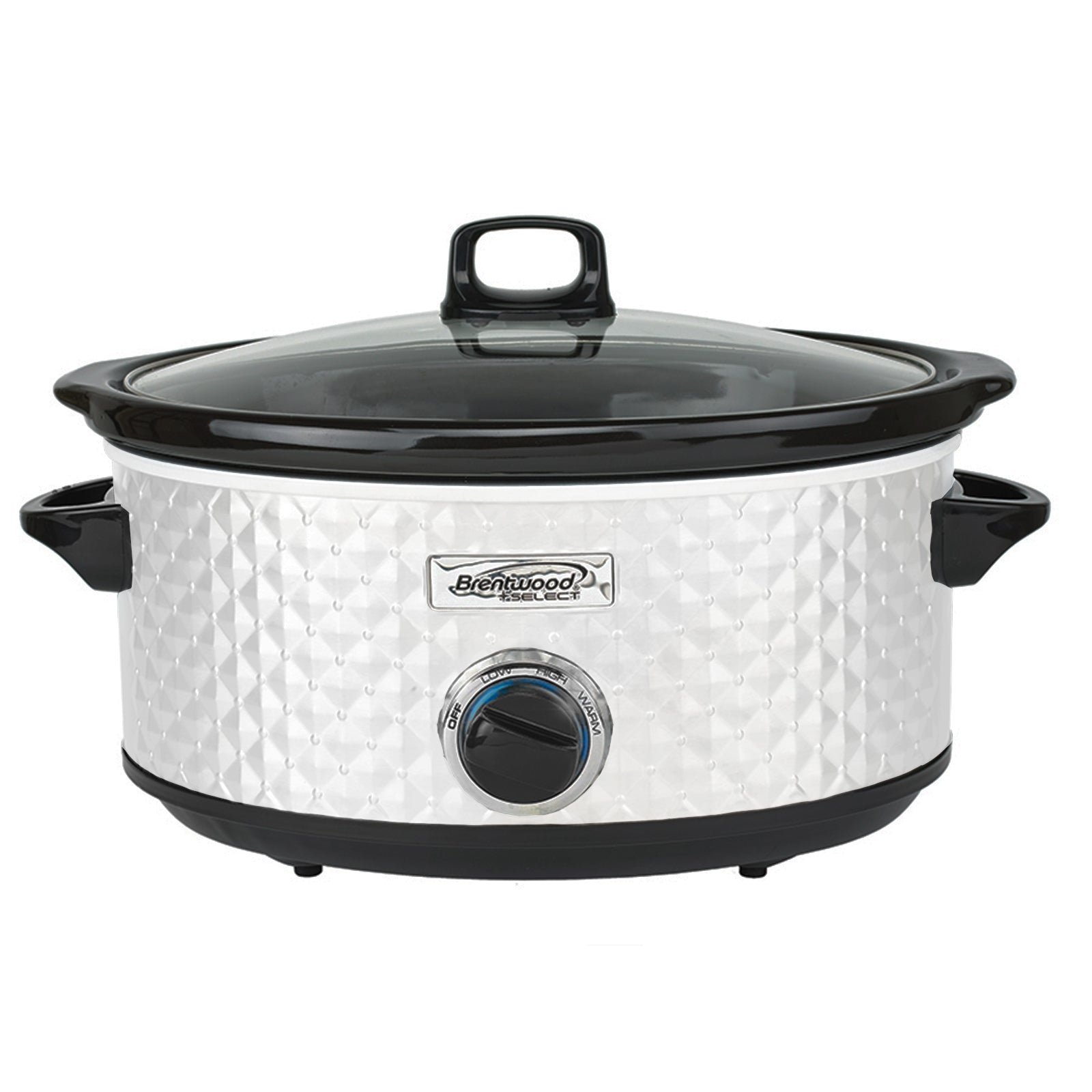 Brentwood Select 7 Quart Slow Cooker in White W2B