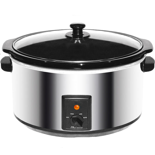 Brentwood 8.0 Quart Slow Cooker Stainless Steel W2B