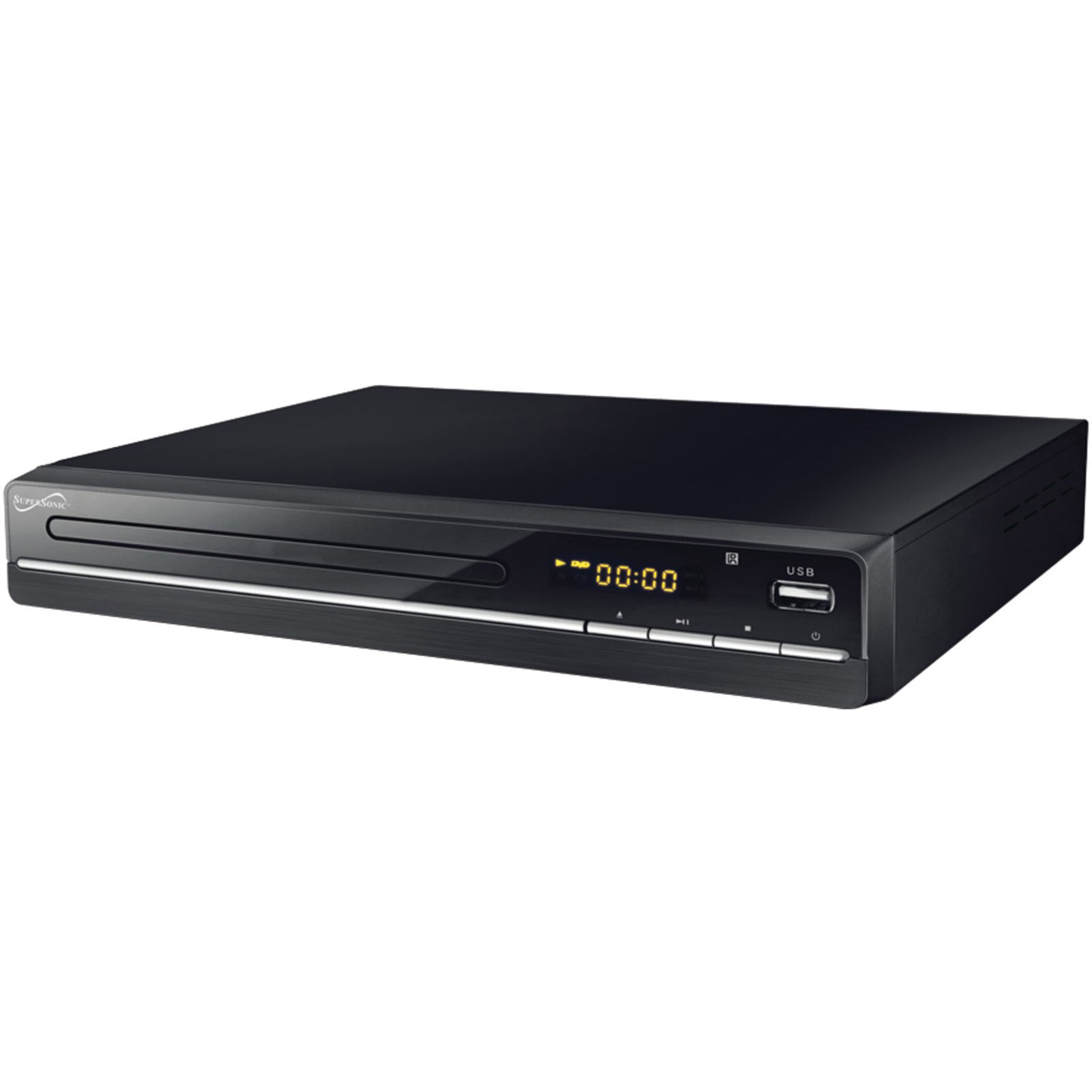 Supersonic 2.0 Channel DVD Player with HDMI Output and USB/SD Inputs W2B
