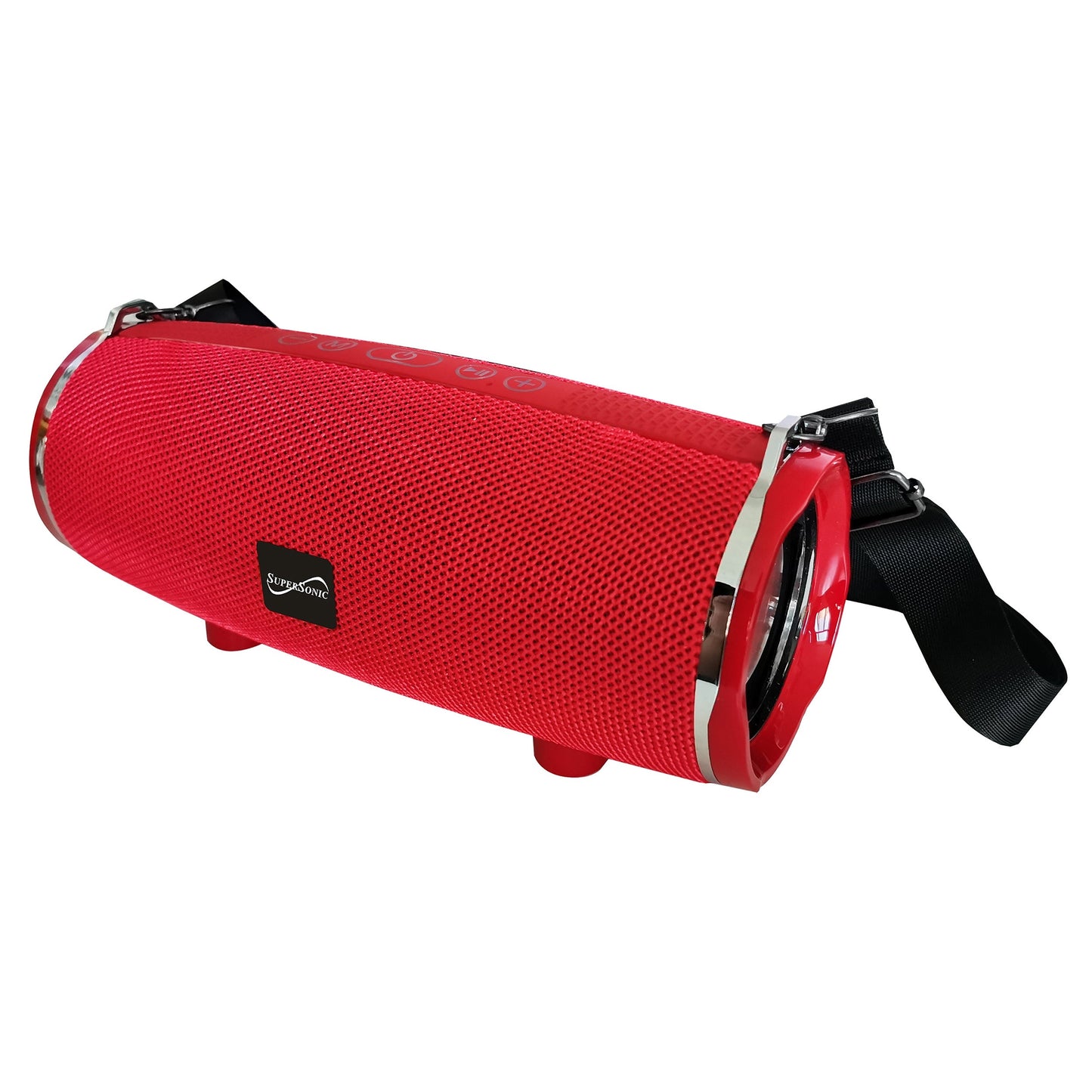 SuperSonic Portable Lightweight Bluetooth Speaker in Red W2B