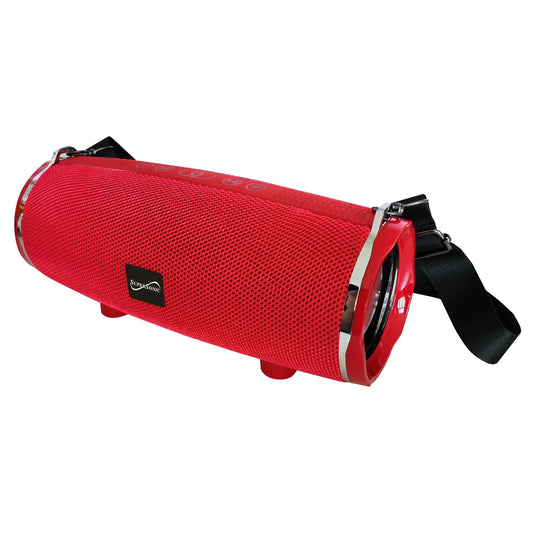 SuperSonic Portable Lightweight Bluetooth Speaker in Red W2B