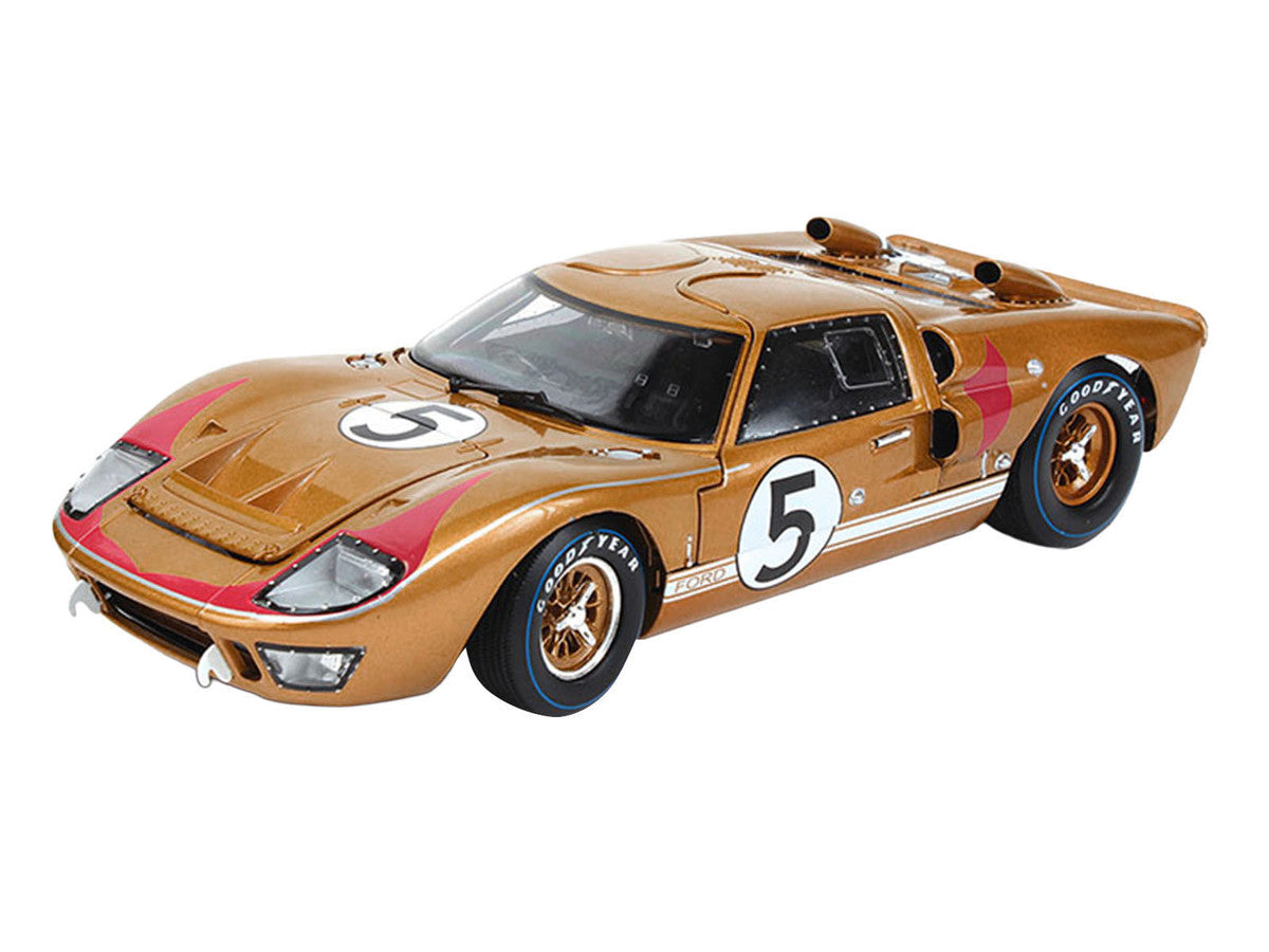 Ford GT40 MKII #5 Ronnie Bucknum - Dick Hutcherson "Holman & Moody" 3rd Place "24 Hours of Le Mans" (1966) "60th Anniversary of Historic 1-2-3 Finish" Series 1/18 Diecast Model Car by ACME Acme