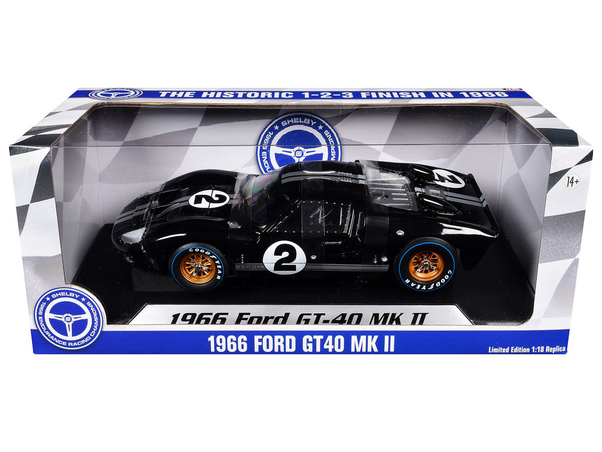 Ford GT40 MKII #2 Bruce McLaren - Chris Amon "Shelby American" Winner "24 Hours of Le Mans" (1966) "60th Anniversary of Historic 1-2-3 Finish" Series 1/18 Diecast Model Car by ACME Acme