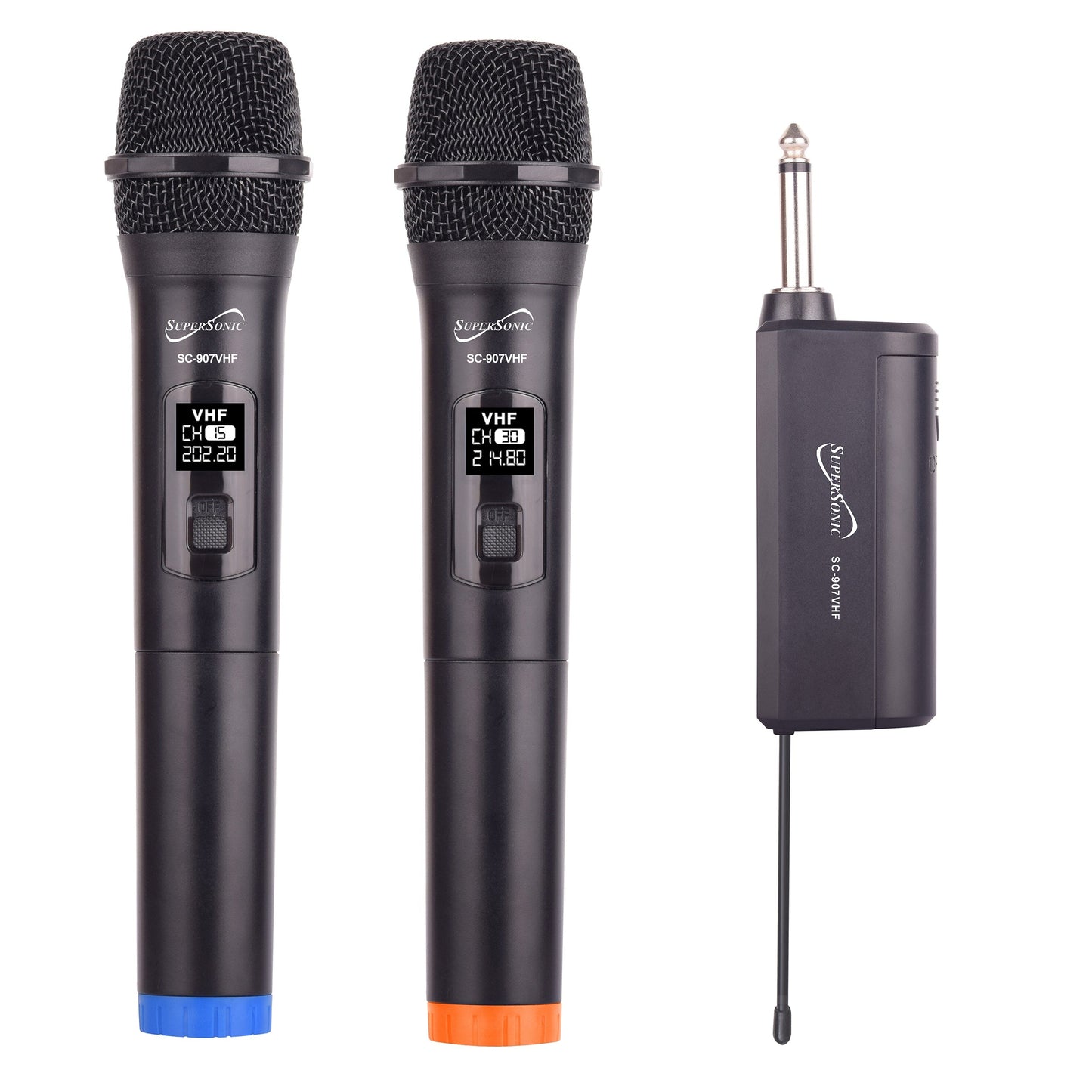 SuperSonic VHF Dual Fix Channel Wireless with Microphones W2B