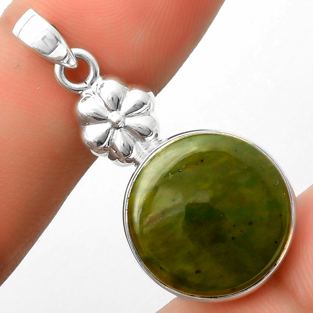 Natural Chrome Chalcedony Pendant P-1308 SDP117625 DESIRE GEM