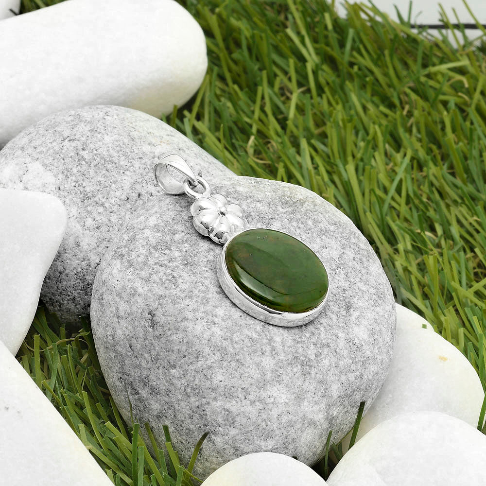 Natural Chrome Chalcedony Pendant P-1308 SDP117625 DESIRE GEM