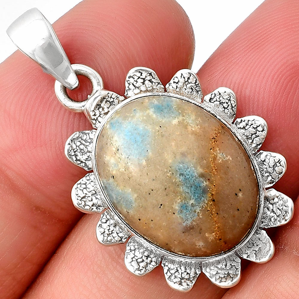 Natural Cavansite - India Pendant P-1205 SDP140360 DESIRE GEM