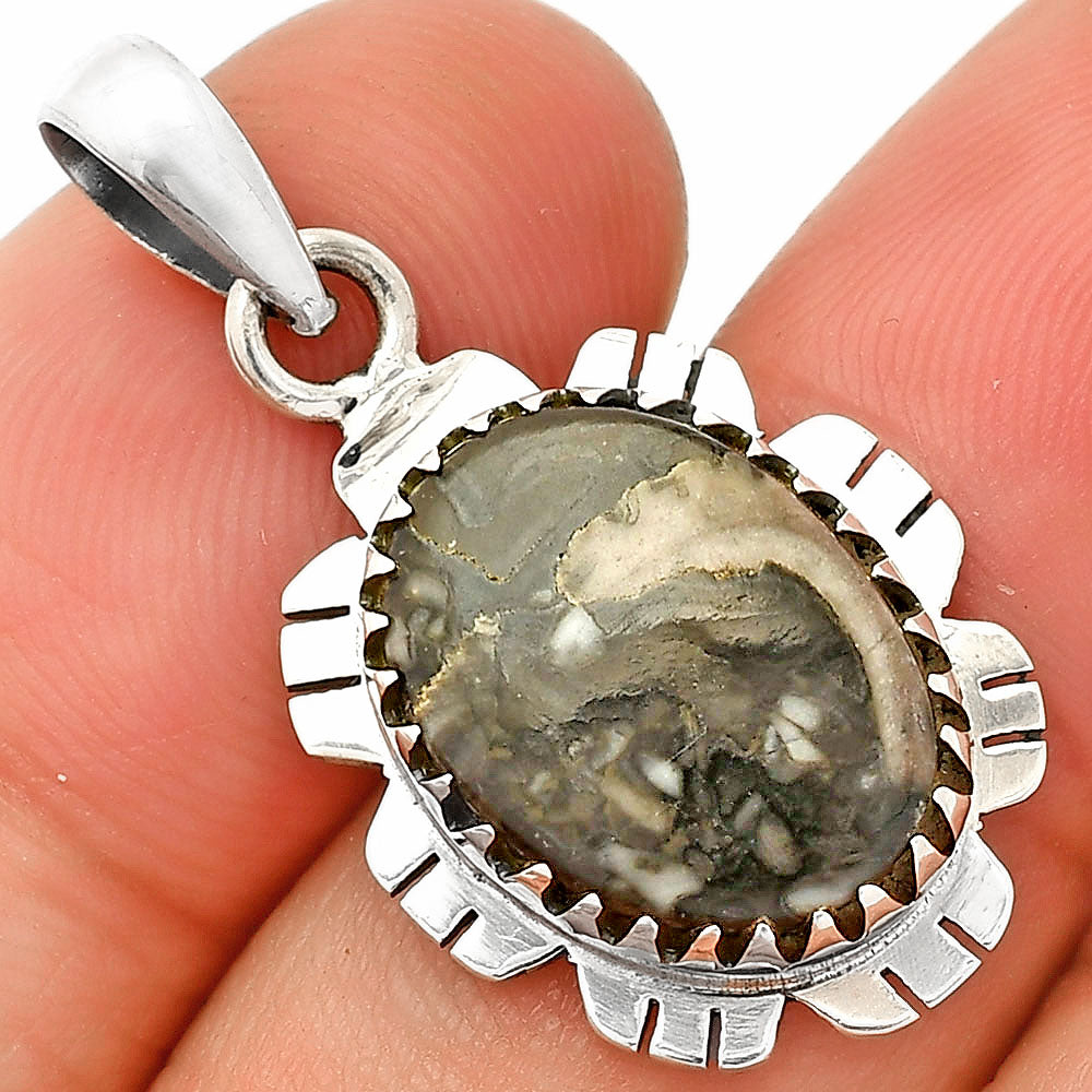 Natural Mexican Cabbing Fossil Pendant P-1347 SDP148589 DESIRE GEM