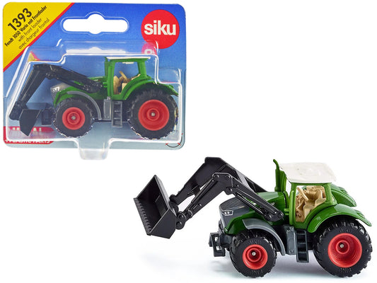 Fendt 1050 Vario Tractor with Front Loader Green with White Top Diecast Model by Siku