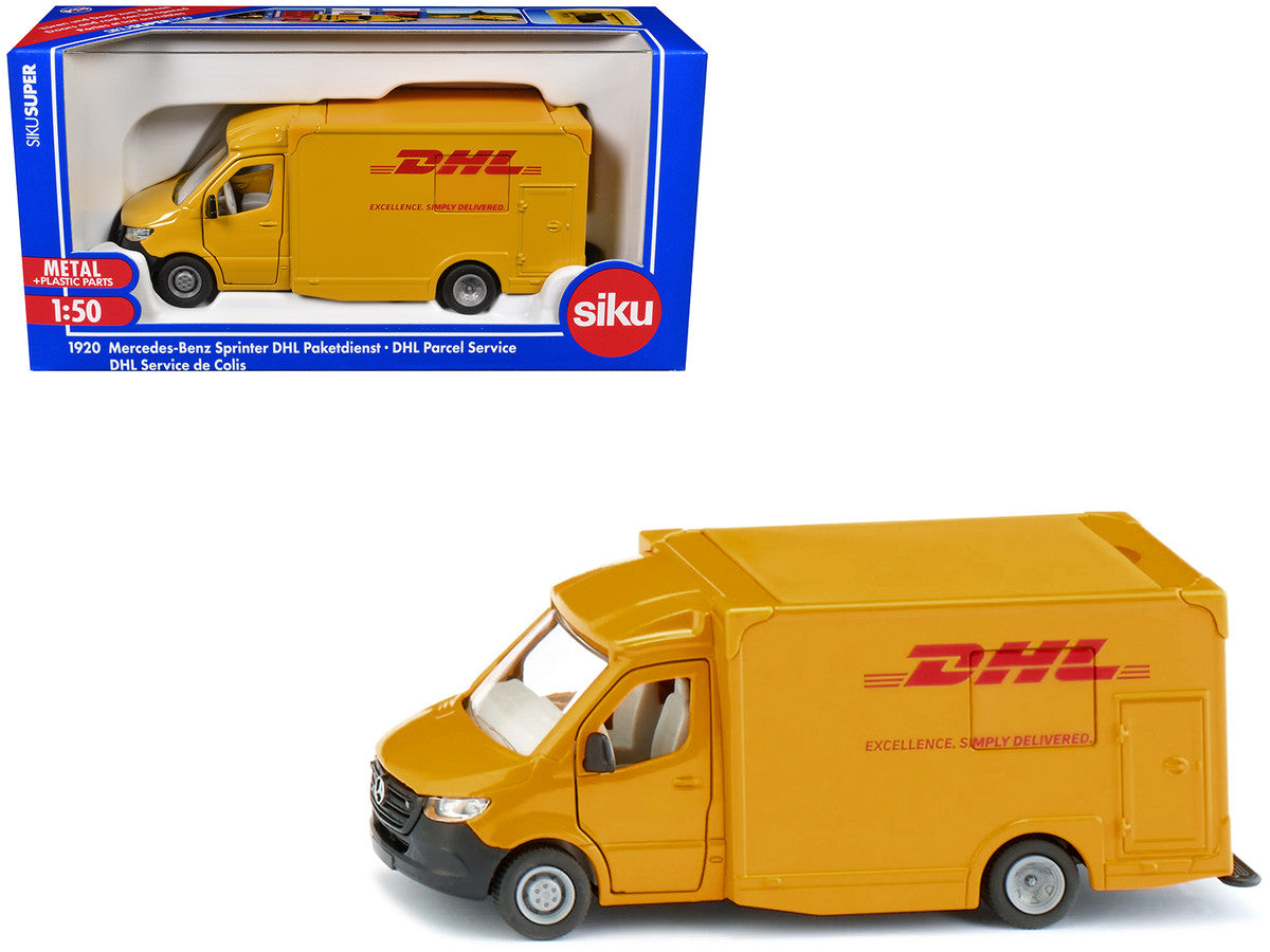 Mercedes-Benz Sprinter Van Yellow "DHL" 1/50 Diecast Model Car by Siku SIKU