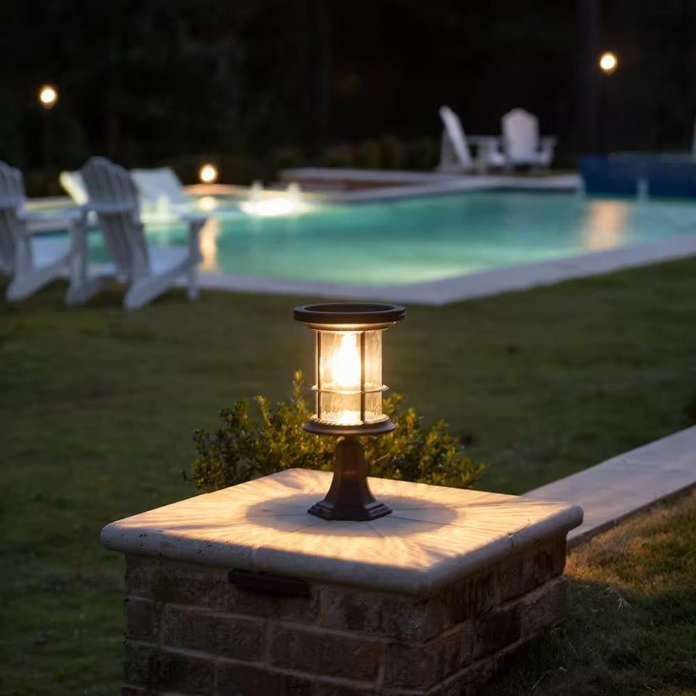 Outdoor Pole/Base/Wall Mount Solar LED Light - Yard Path Lighting - 100 Lumens FastFurnishings