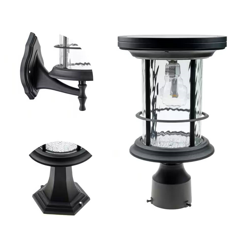 Outdoor Pole/Base/Wall Mount Solar LED Light - Yard Path Lighting - 100 Lumens FastFurnishings