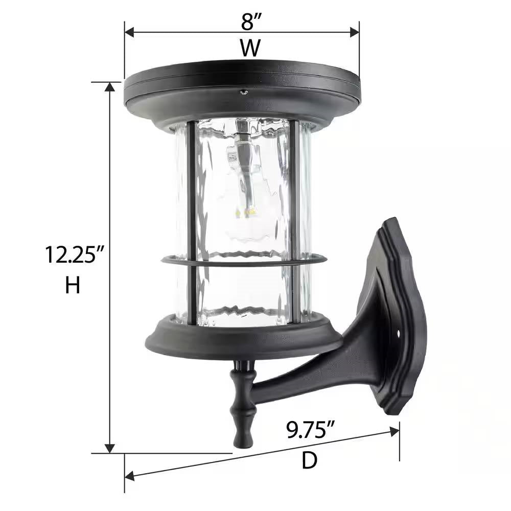 Outdoor Pole/Base/Wall Mount Solar LED Light - Yard Path Lighting - 100 Lumens FastFurnishings