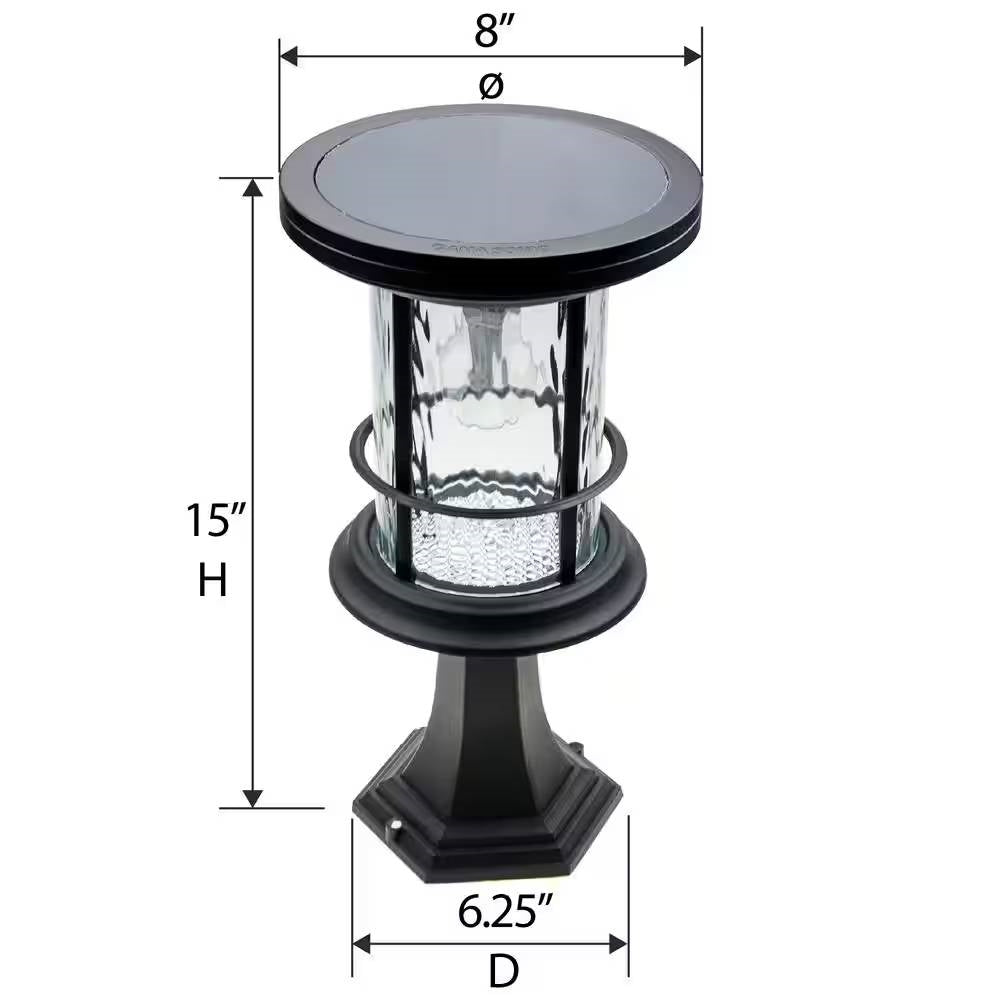 Outdoor Pole/Base/Wall Mount Solar LED Light - Yard Path Lighting - 100 Lumens FastFurnishings