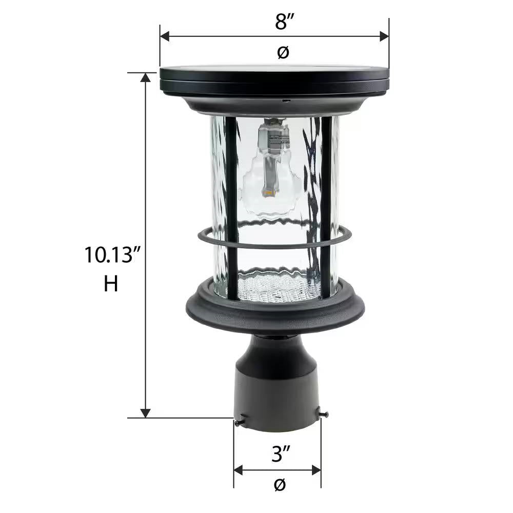 Outdoor Pole/Base/Wall Mount Solar LED Light - Yard Path Lighting - 100 Lumens FastFurnishings