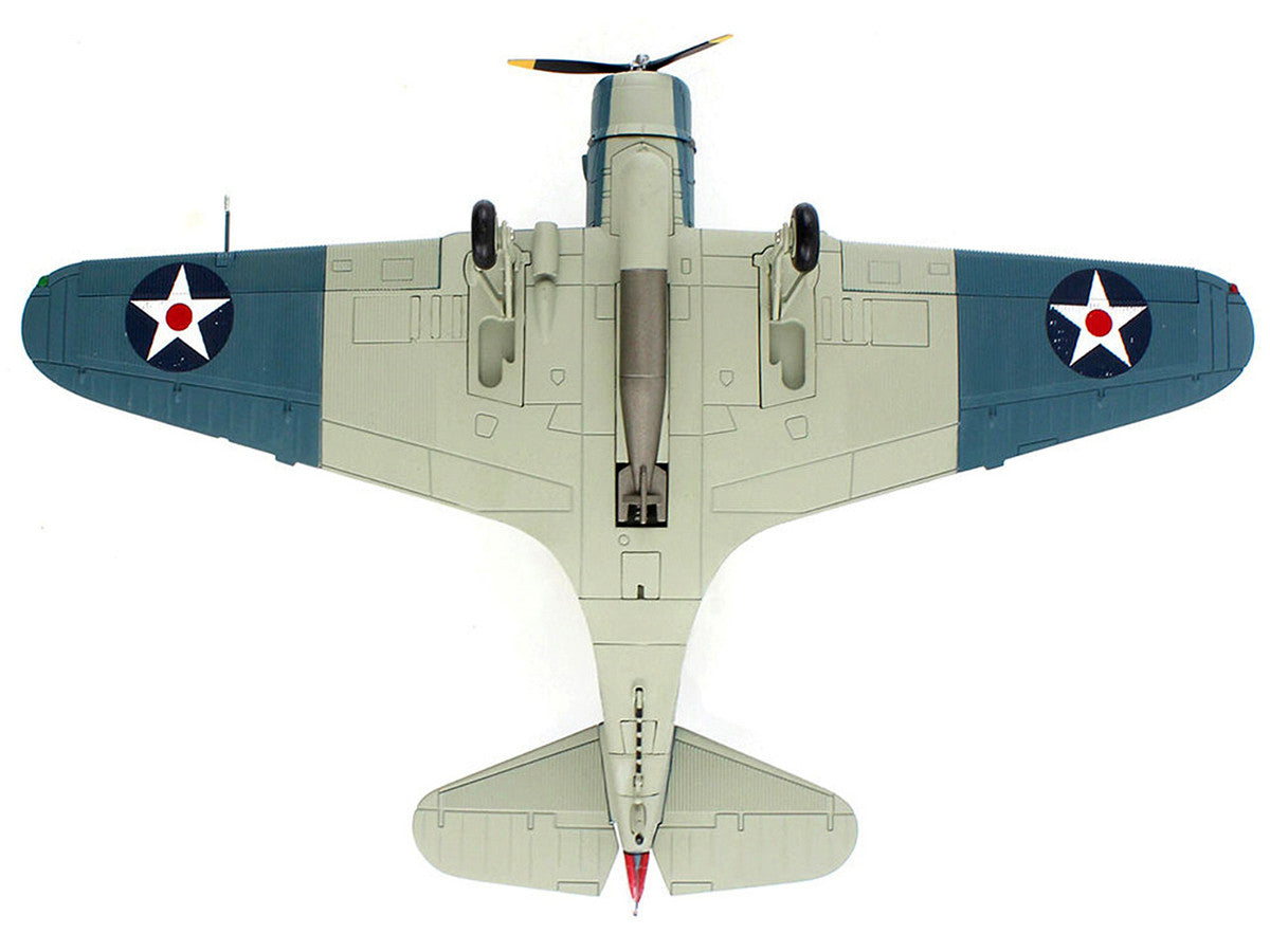 Douglas TBD-1 Devastator Bomber Aircraft "Lt. Cdr. James Brett VT-2 USS Lexington" (1942) United States Navy "SkyMax Models" Series 1/72 Diecast Model by Hobby Master Hobby Master