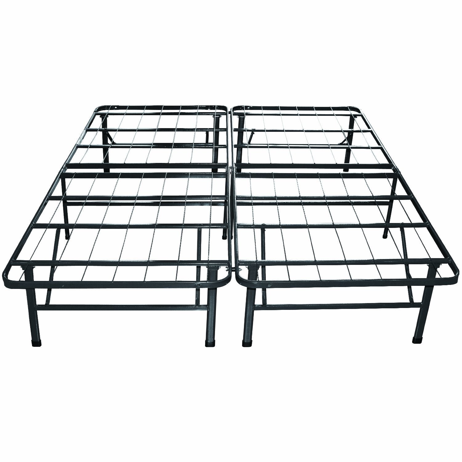 Twin Extra Long Metal Platform Bed Frame with Storage Space FastFurnishings