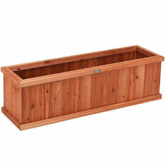 ?SMS ONLY?Wooden Decorative Planter Box for Garden Yard