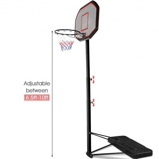 43 Inch Indoor Outdoor Height Adjustable Basketball Hoop W2B
