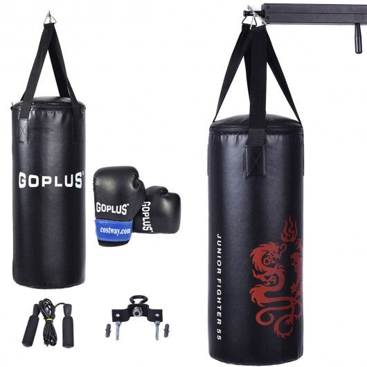 2 Feet Kids Gloves Skipping Rope Boxing Set W2B
