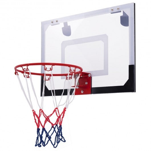 Over-The-Door Mini Basketball Hoop Includes Basketball and 2 Nets W2B