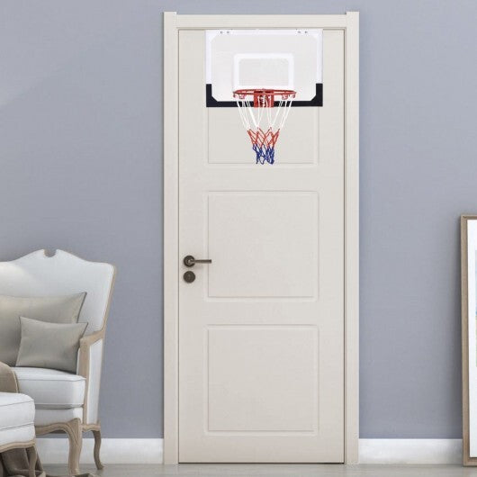Over-The-Door Mini Basketball Hoop Includes Basketball and 2 Nets W2B
