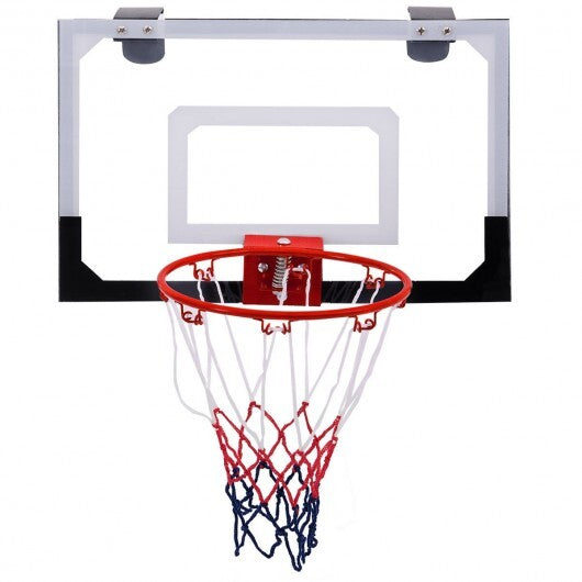 Over-The-Door Mini Basketball Hoop Includes Basketball and 2 Nets