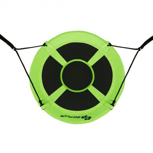 40 Inch Flying Saucer Tree Swing Indoor Outdoor Play Set-Green - Color: Green W2B