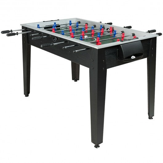 48 Inch Competition Sized Home Recreation Wooden Foosball Table-Brown W2B