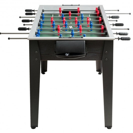 48 Inch Competition Sized Home Recreation Wooden Foosball Table-Brown W2B