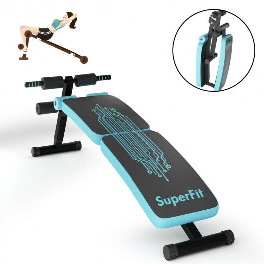 Abdominal Twister Trainer with Adjustable Height Exercise Bench-Red W2B