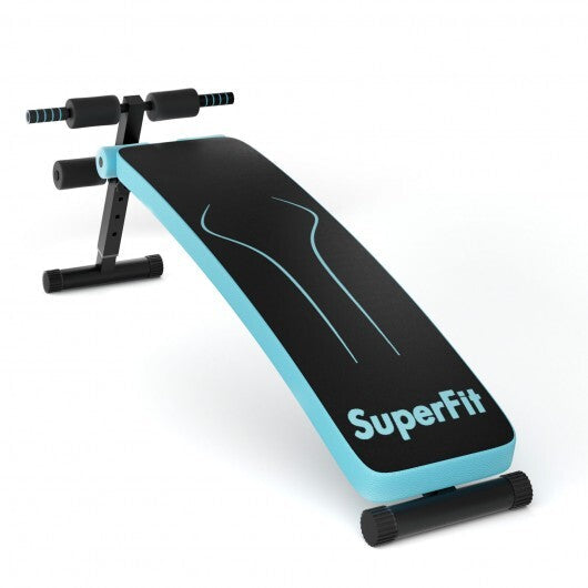 Folding Weight Bench Adjustable Sit-up Board Workout Slant Bench-Red W2B