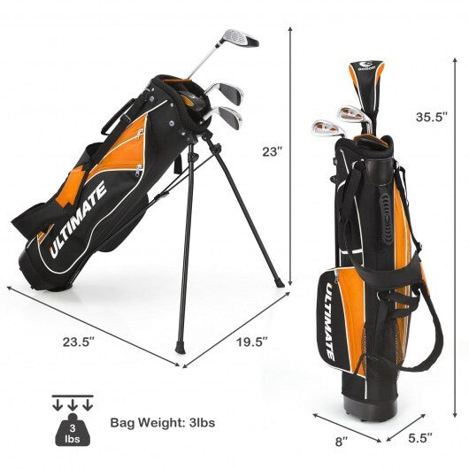 Junior Complete Golf Club Set For Age 8 to 10-Yellow W2B