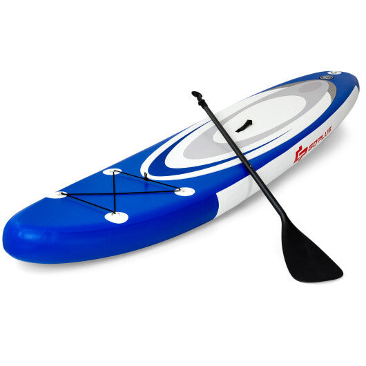 11 Feet Adjustable Inflatable Stand up Paddle SUP Surfboard with Bag W2B