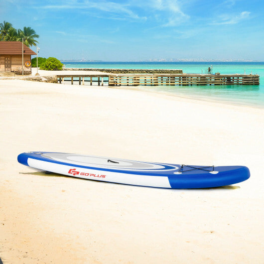 11 Feet Adjustable Inflatable Stand up Paddle SUP Surfboard with Bag W2B