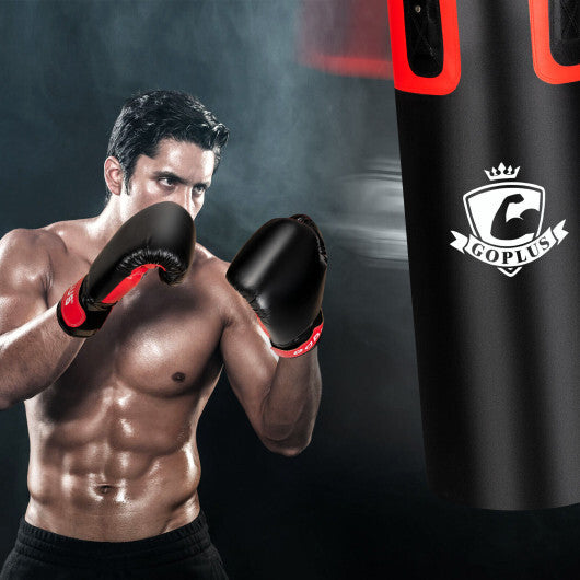 Filled Punching Bag Set with Boxing Gloves- 63 lbs