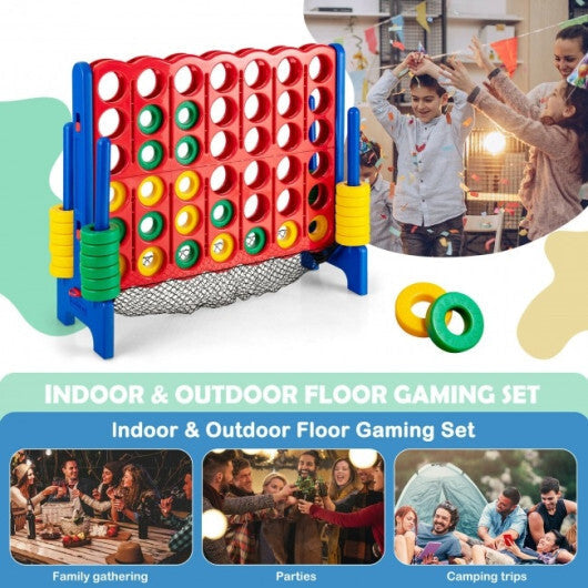 4-to-Score Giant Game Set with Net Storage-Blue W2B