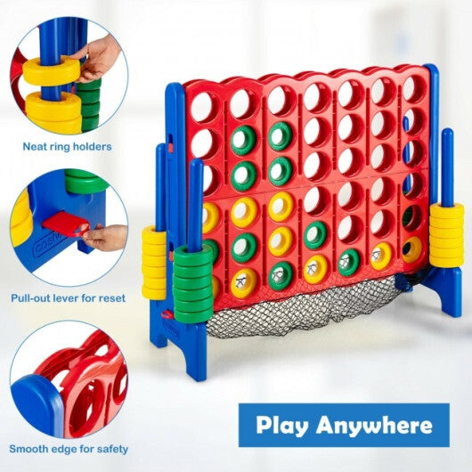 4-to-Score Giant Game Set with Net Storage-Blue W2B