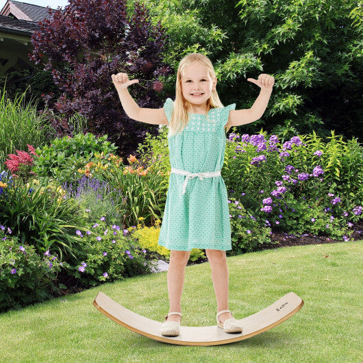12 Inch Wobble Board for Balance Training-Natural W2B