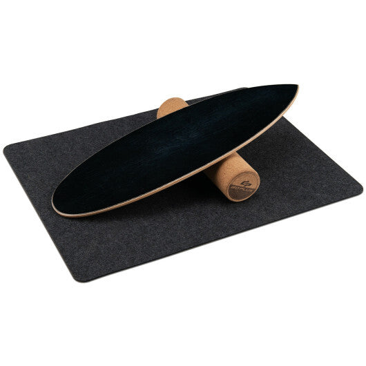 Balance Board Trainer for Core Strength-Black W2B